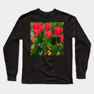 Red Tulips Long Sleeve T-Shirt